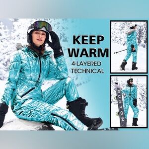 Women's Aqua Technical Ski Suit